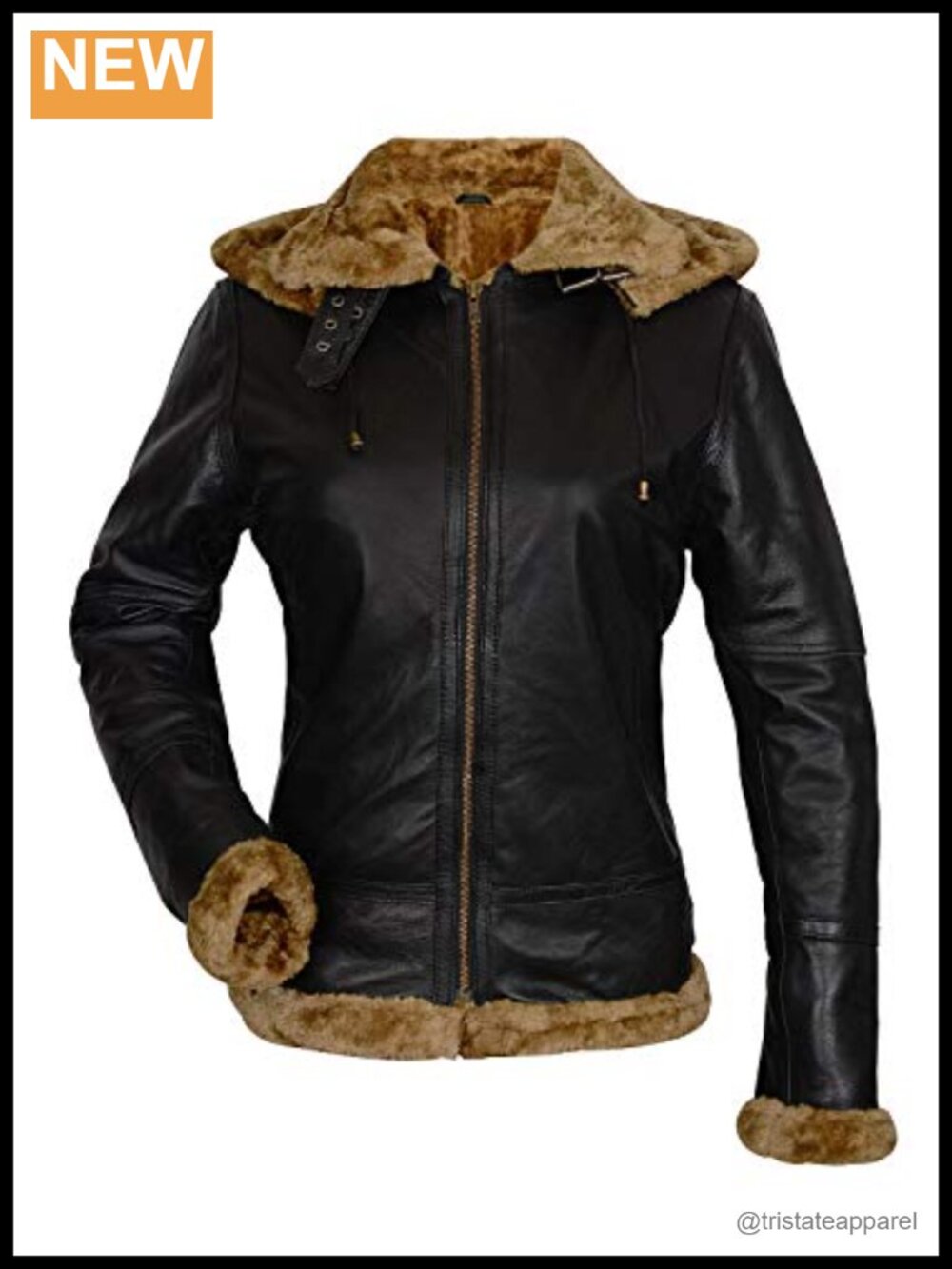 Women's Winter Shearling RAF B3 Bomber Sheepskin Leather Jacket